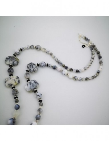 Collar de Ágata Dendrítica y Ónix