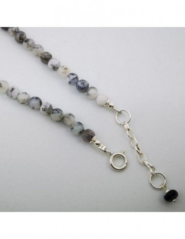 Collar de Ágata Dendrítica y Ónix