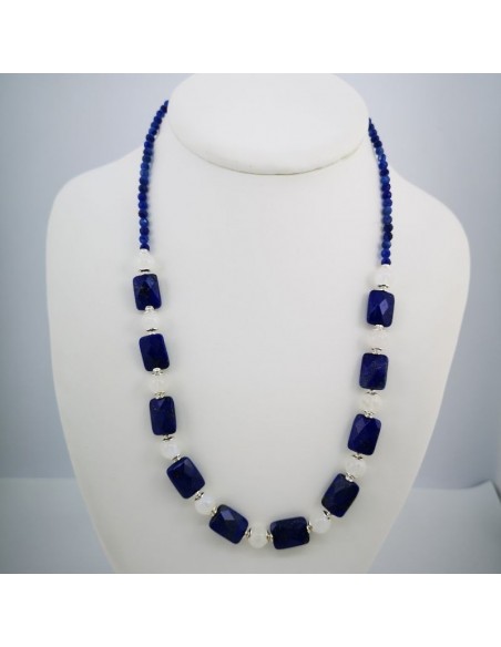 Collar de Lapislázuli y Piedra de Luna