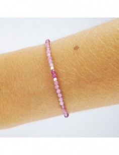 Pulsera de Turmalina Rosa y Rubí 2