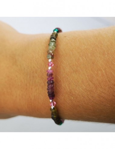 Pulsera de Turmalina Multicolor