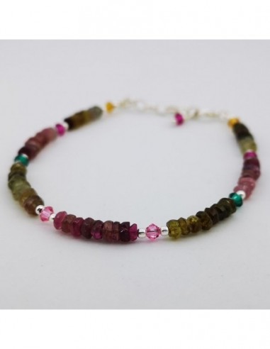Pulsera de Turmalina Multicolor