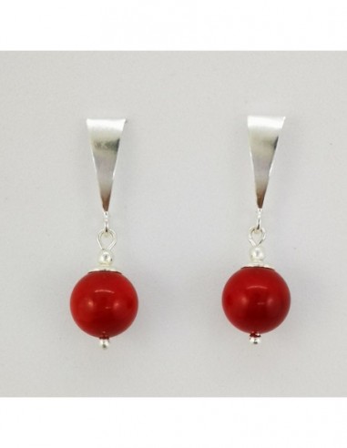 Bamboo Coral Earrings