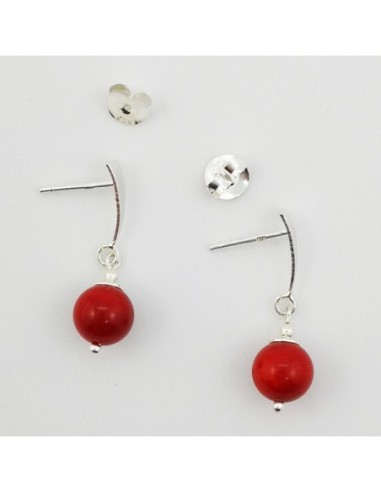 Pendientes de Coral Bambú