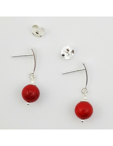 Pendientes de Coral Bambú