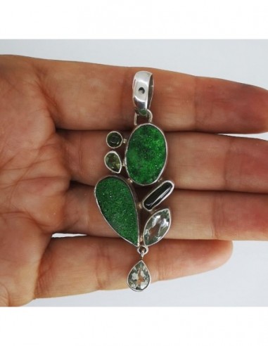 Colgante de Granate Verde...