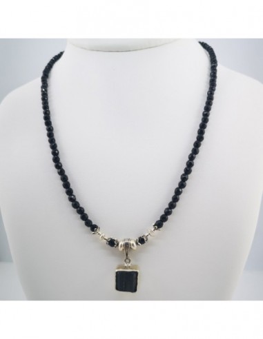 Onyx and Black Tourmaline Necklace