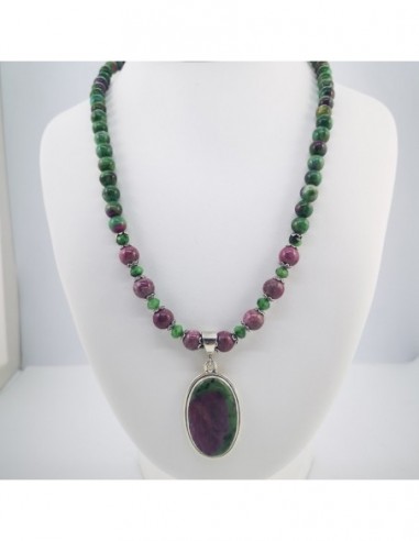 Ruby Zoisite Necklace