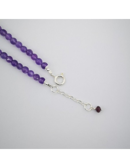 Collar de Piedra de Luna, Granate, Peridoto, Amatista y Cuarzo Citrino