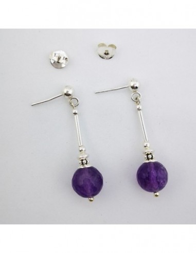 Pendientes de Cuarzo Amatista