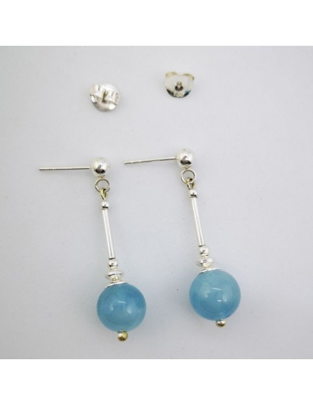 Pendientes de Aguamarina