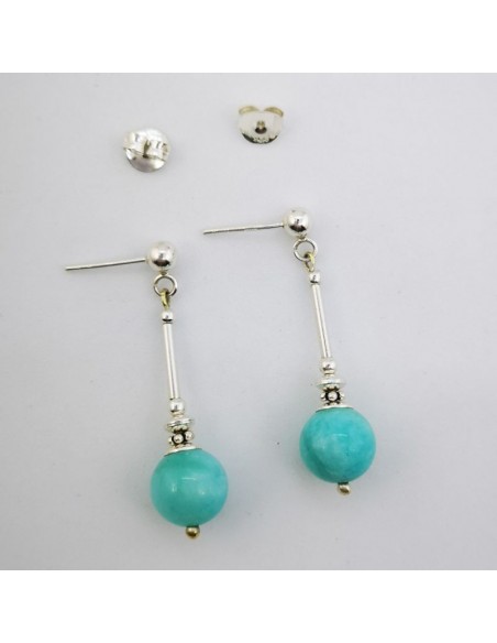 Pendientes de Amazonita