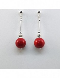 Pendientes de Coral Bambú