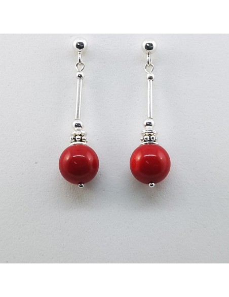 Pendientes de Coral Bambú