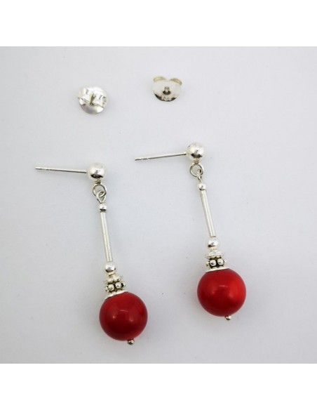 Pendientes de Coral Bambú