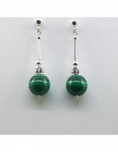 Pendientes de Malaquita