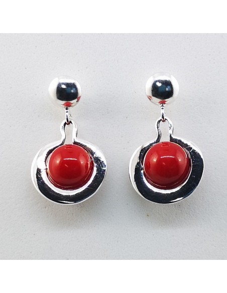 Pendientes de Coral Bambú