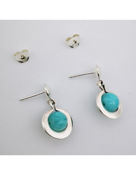 Pendientes de Amazonita