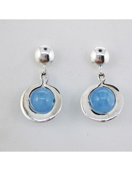 Pendientes de Aguamarina