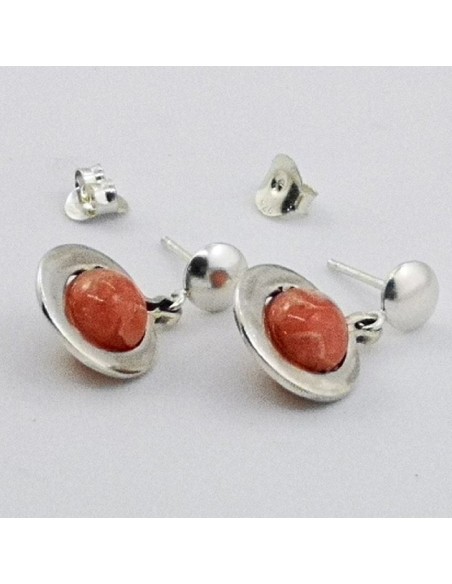 Pendientes de Rodocrosita