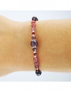 Pulsera de Granate y Cuarzo Fresa 2