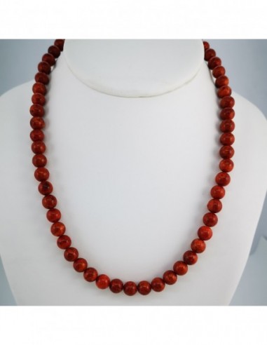 Apple Coral Necklace