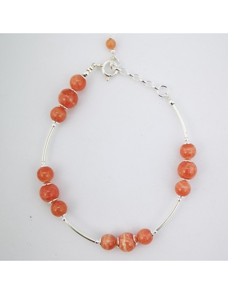 Pulsera de Rodocrosita