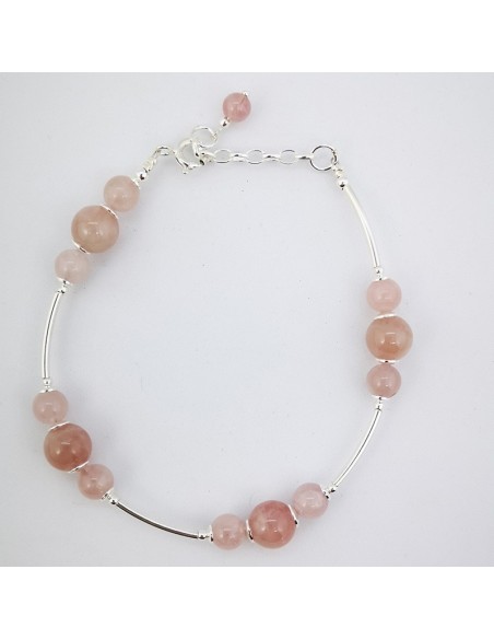 Pulsera de Cuarzo Rosa
