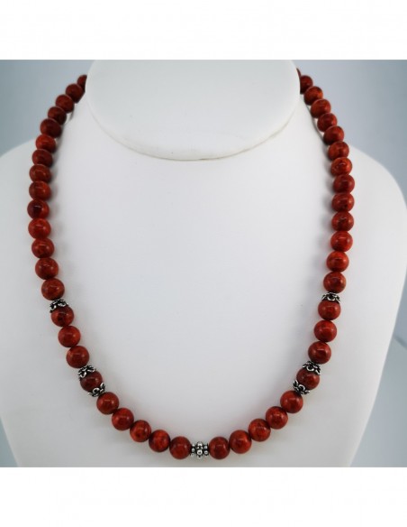 Collar de Coral Manzana
