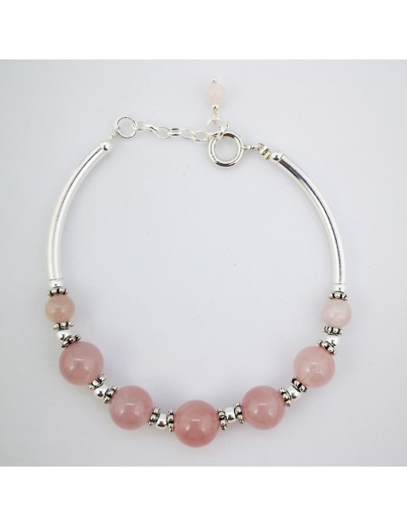Pulsera de Cuarzo Rosa