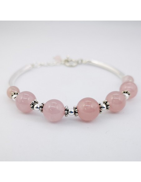 Pulsera de Cuarzo Rosa