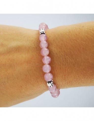 Pulsera de Cuarzo Rosa