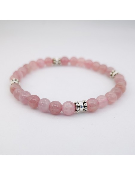 Pulsera de Cuarzo Rosa