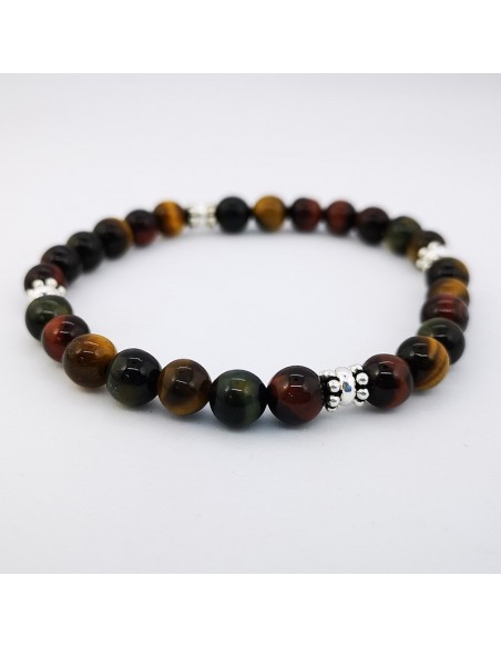 Pulsera de Ojo de Buey, Ojo de Tigre, Ojo de Halcón