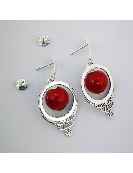 Pendientes de Coral Bambú