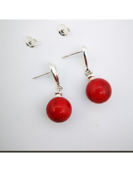 Pendientes de Coral Bambú