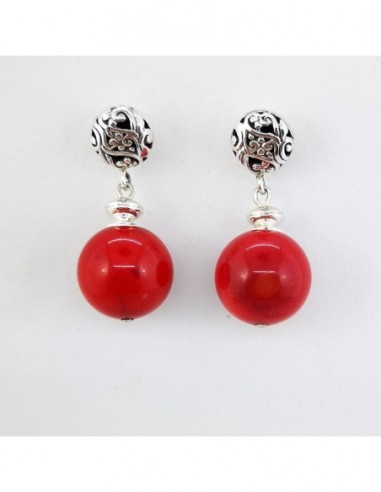 Bamboo Coral Earrings