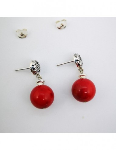 Pendientes de Coral Bambú