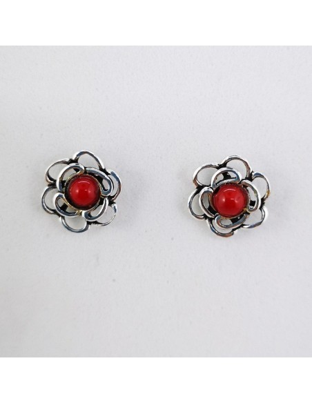 Pendientes de Coral Bambú