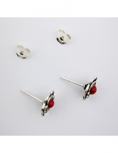 Pendientes de Coral Bambú