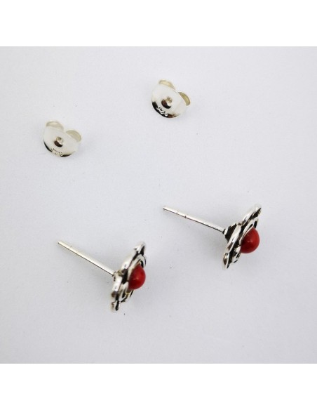 Pendientes de Coral Bambú