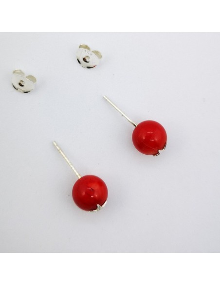 Pendientes de Coral Bambú