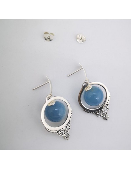 Pendientes de Aguamarina