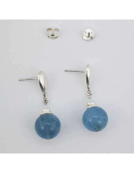 Pendientes de Aguamarina