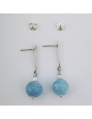 Pendientes de Aguamarina