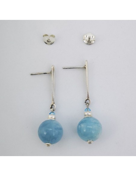 Pendientes de Aguamarina