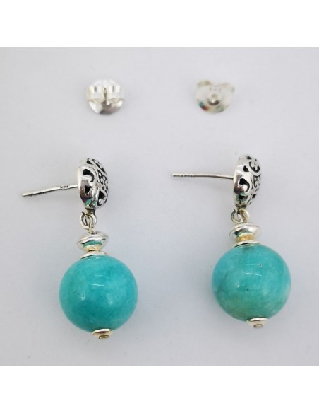 Pendientes de Amazonita