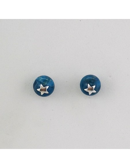 Pendientes de Apatito Azul