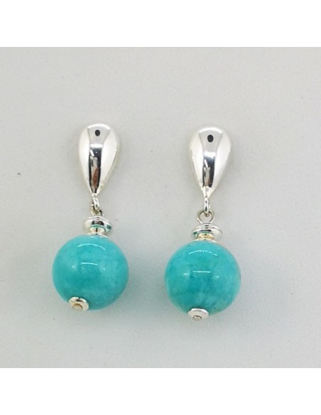 Pendientes de Amazonita