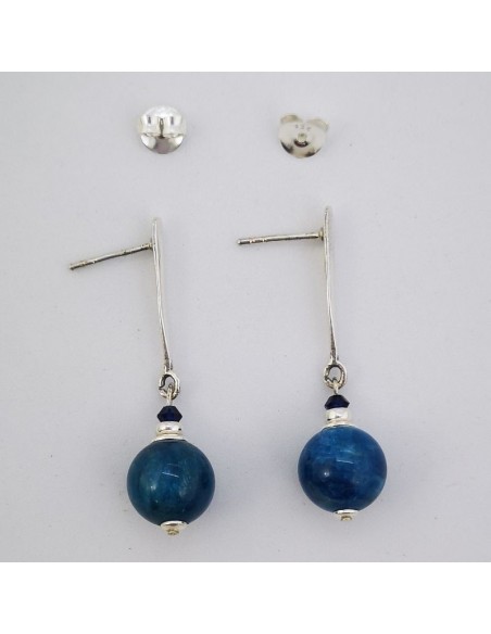 Pendientes de Apatito Azul